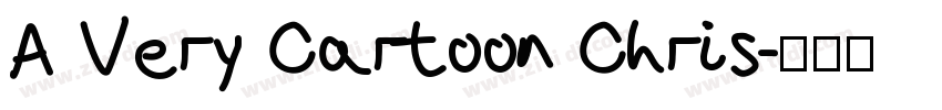 A Very Cartoon Chris字体转换